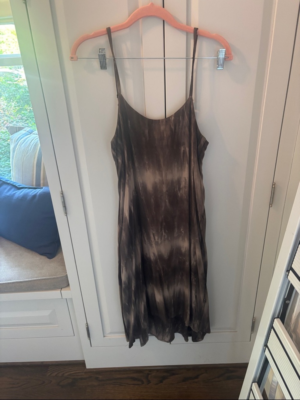 Brochu Walker brown and Cream Slip Dress